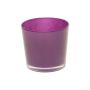 Glasöverkruka ALENA, mörklila, 9,5cm, Ø11,5cm