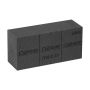 OASIS® Black Ideal Maxlife våtsteckningssvamp i block med skärlinjer, svart, 23x11x7,5cm