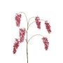 Konstgjord blåregnskvist RAPALLO med blommor, fuchsia, 100cm, Ø9cm