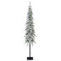 Konstgjord högstammig gran MOLDE DELUXE, snöklädd, LED-belysning, 180cm, Ø50cm