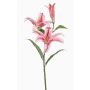 Konstgjord tigerlilja KRAWEL, Eco Collection, cerise-rosa-vit, 85cm, Ø21cm