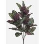 Konstgjord växt Calathea makoyana TROGAR på stödpinne, grön-violett, 70cm