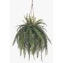 Dekorativ kvinnosvansfarn i hängkruka MAXROL, jordklump, rötter, hängande, grön, 90cm