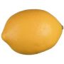 Dekorationsfrukt citron KUNFER, gul, 8,5cm, Ø5,5cm