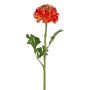 Konstblomma ranunkel GRINTEL, orange, 45cm, Ø9cm