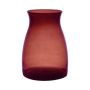 Dekorationsvas MAISIE, glas, röd-klar, 20cm, Ø14cm