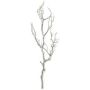 Dekorativ björkkvist SNEFLO, silver, 75cm
