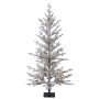 Konstgjord gran LILLESAND SPEED DELUXE, snötäckt, LED-belysning, 120cm, Ø60cm