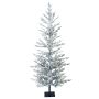Konstgjord gran LILLESAND SPEED DELUXE, snöklädd, LED-belysning, 150cm, Ø65cm