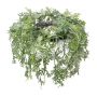 Konstgjord takkrans av cypress SOVLI, frusen, vitgrön, Ø55cm