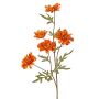 Dekorativ gren med krysantemum PRUDENCE, Eco Collection, orange-gul, 75cm, Ø5-6,5cm