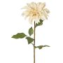 Konstgjord dahlia PHILLIPPA, Eco Collection, krämgul, 65cm, Ø15cm