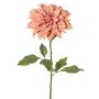 Konstgjord dahlia PHILLIPPA, Eco Collection, gammaldagsrosa, antikrosa, 65cm, Ø15cm