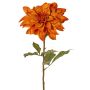 Konstgjord dahlia PHILLIPPA, Eco Collection, orange-gul, 65cm, Ø15cm