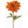 Konstgjord dahlia PHILLIPPA, Eco Collection, orange-gul, 65cm, Ø15cm