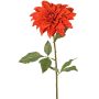 Konstgjord dahlia PHILLIPPA, Eco Collection, röd-orange, 65cm, Ø15cm