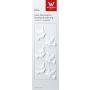 Vaxornament duvpar ARIANNA, 3 par, vitt, 2,5x2cm
