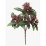 Konstblomma Osmanthus fragrans SIBENA på stativ, vinröd, 20cm
