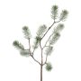 Dekorativ gren, gran LUMVOR, frusen, vit, 55cm