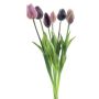 Konstgjord tulpanbukett Mix LONA, mauve-violett, 45cm, Ø20cm