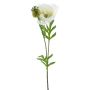 Dekorativ vallmo EDESSA, vit, 80cm, Ø11cm