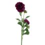 Konstblomma ranunkel PROTO, mörkvioletta, 65cm