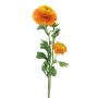 Konstblomma ranunkel PROTO, orange-gul, 65cm