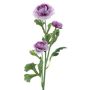 Konstblomma ranunkel PROTO, lila-vit, 65cm
