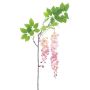 Konstblommor, gren med blåregn LIANMU, mauve, 140cm