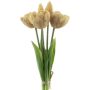 Dekorativ tulpanbukett LANEA, champagne, 30cm, Ø15cm