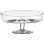 Serveringsskål i glas MICK på fot, transparen, 10cm, Ø24,5cm