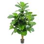 Konstgjord Ficus Lyrata APOKO, äkta stammar, grön, 170cm