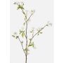Dekorativ päronblomkvist CLIVE, blommor, vit, 115cm