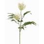 Konstgjord växt, gren av silverblad VULKINTA med blommor, vitgrön, 75cm, Ø9-11cm