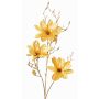 Konstgjord sammetmagnoliagren LEAFY, gul-guld, 115cm