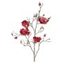 Sammet, konstgjord magnoliagren JACKA, cerise, 105cm