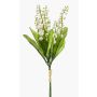 Konstgjorda liljekonvaljer i bukett LEGOL, vit, 35cm