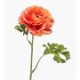 Konstblomma ranunkel KRISTY, laxros-orange, 60cm, Ø10cm