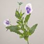 Konstgjord penségren SILANA, vit-violett, 30cm, Ø3-6cm