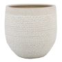 Keramikkruka DOMANO, prickig, beige, 15cm, Ø17cm