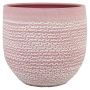 Keramikkruka DOMANO, prickig, rosa, 32cm, Ø35cm