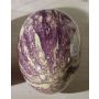 Dekorationsägg DUKI med upphängningstråd, violett, 12cm