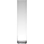 Glasvas, cylindrisk, SANYA EARTH, transparen, 50cm, Ø9cm