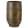 Keramikvas YELAN med ådring, brun-guld, 40cm, Ø26cm