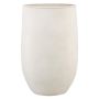 Blomvas SOLIM, reliefmönster, keramik, vit, 50cm, Ø32cm