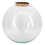 Glaskula-terrarium JABUEL med korklock, klart, 34cm, Ø35cm