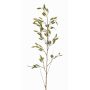 Konstgjort plattäxgräs GENNA med ax, grön-gult, 100cm