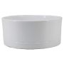 Planteringsskål LUXAM, keramik, vit, 10,5cm, Ø22,5cm