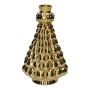 Dekorflaska gran BRIXON, prickmönster, keramik, guldmetallic, 20,3cm, Ø12,5cm