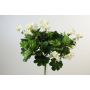 Konstblomma pelargon MIA på stativ, krämfärgad, 40cm, Ø5-8cm